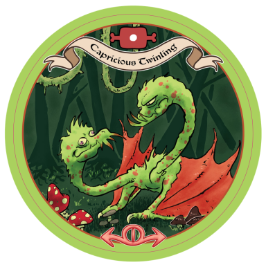 Capricious Twinling The smallest double headed Jungle Dragon.