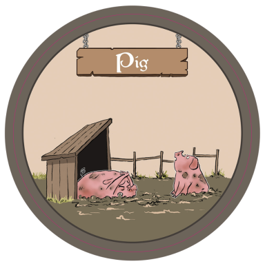 Pigs in mud. Bacon Sandwich anyone?